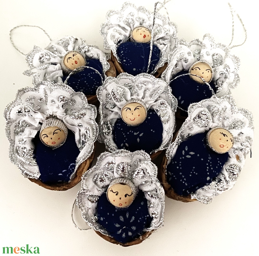 Dióbaba eredeti kékfestő - esküvő - emlék & ajándék - köszönőajándék - Meska.hu