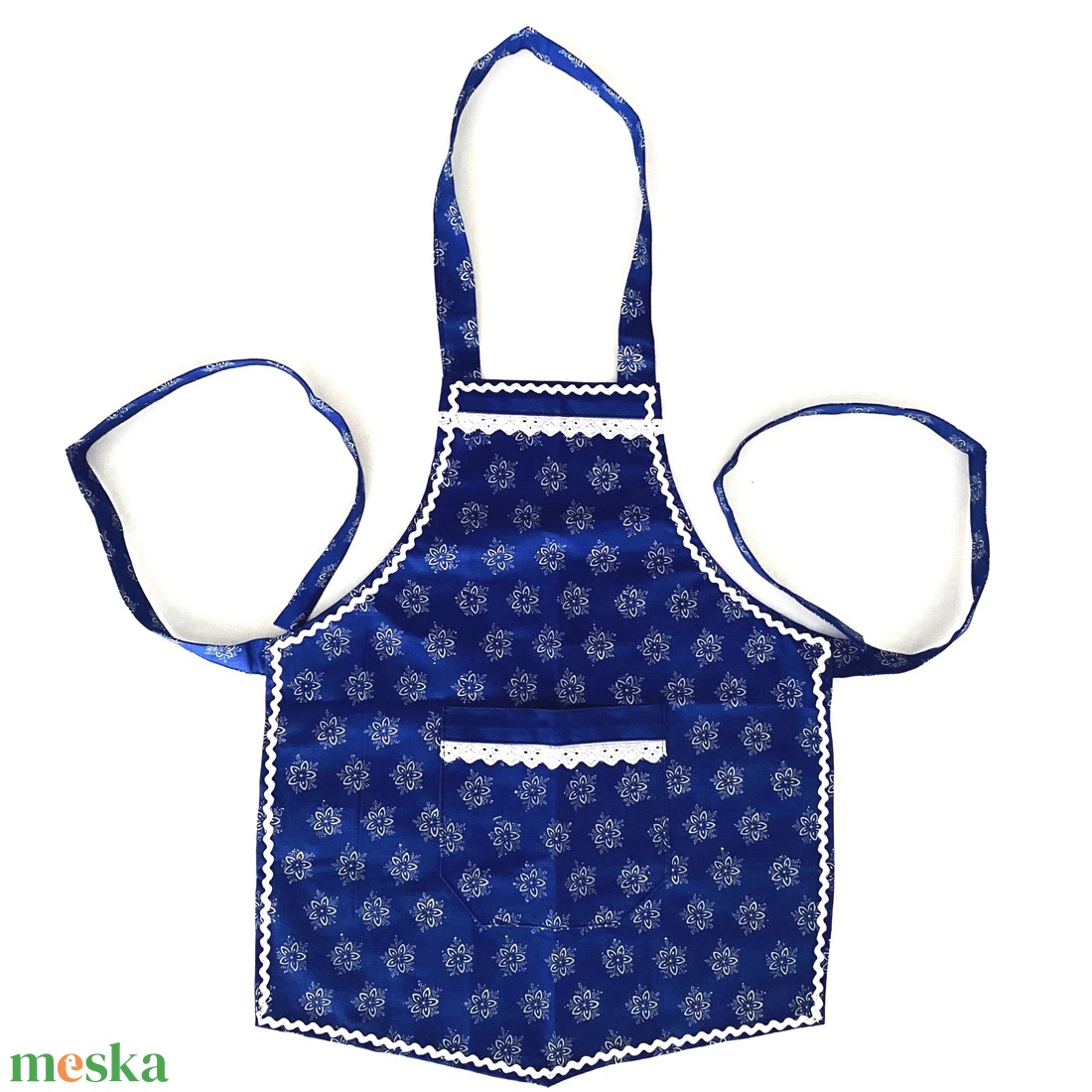 Eredeti kékfestő gyerek kötény  - otthon & életmód - konyhafelszerelés, tálalás - konyhai textil - kötény - Meska.hu