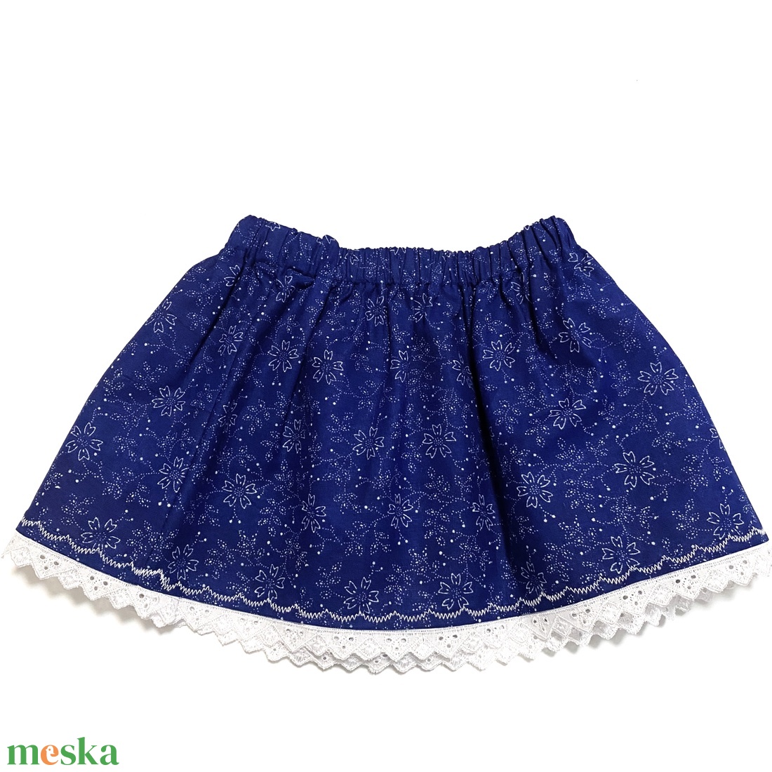 Szoknya eredeti kékfestő - ruha & divat - gyerekruha - szoknya - Meska.hu