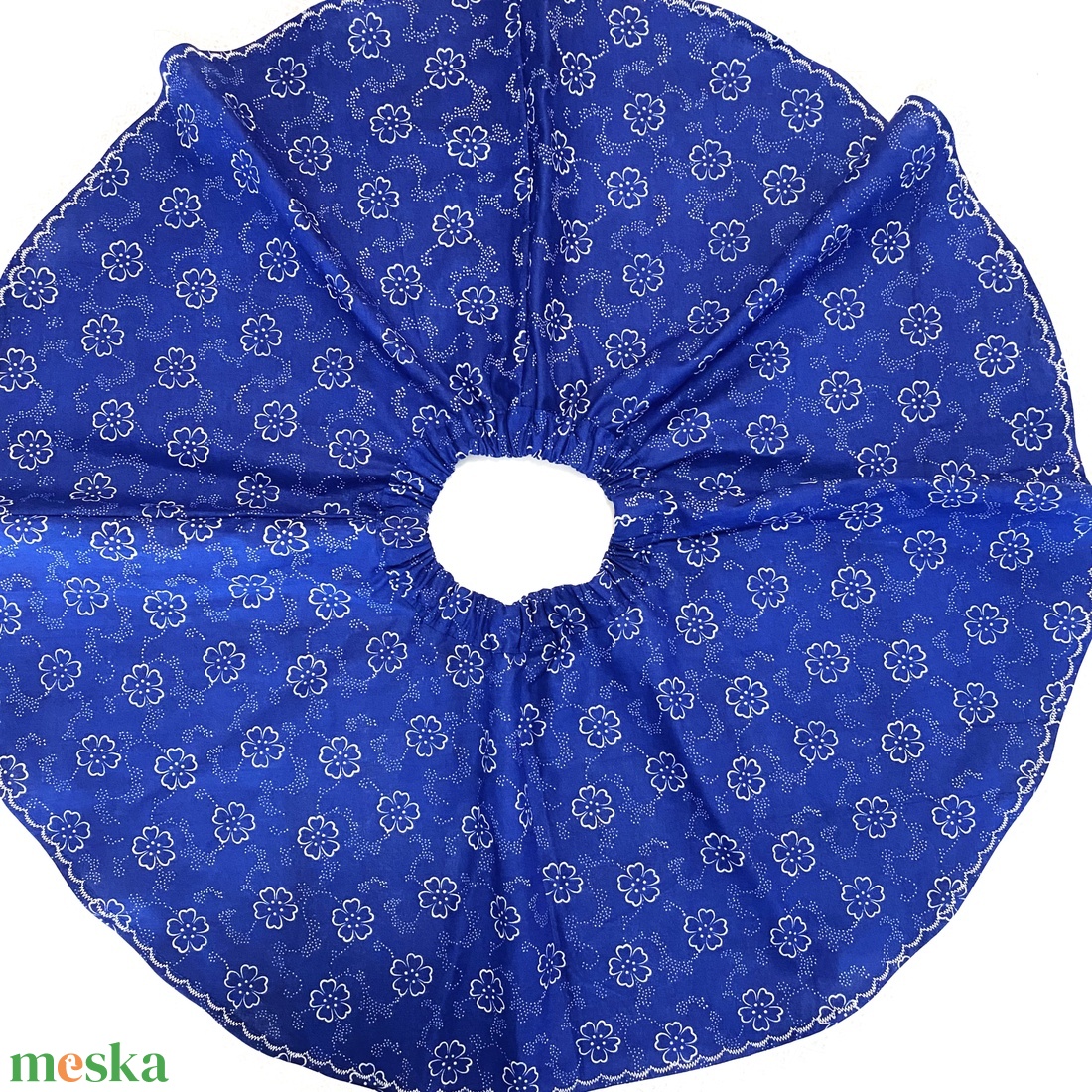 Pörgős szoknya eredeti kékfestő rendelésre - ruha & divat - gyerekruha - szoknya - Meska.hu