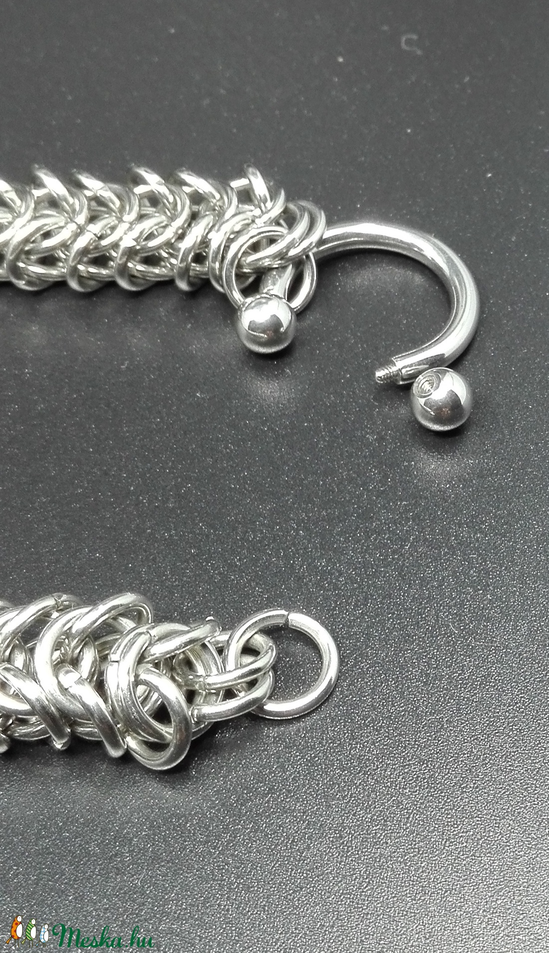 Nemesacél férfi nyaklánc patkó piercing kapoccsal - ékszer - nyaklánc - medálos nyaklánc - Meska.hu Nemesacél férfi nyaklánc patkó piercing kapoccsal - ékszer - nyaklánc - medálos nyaklánc - Meska.hu