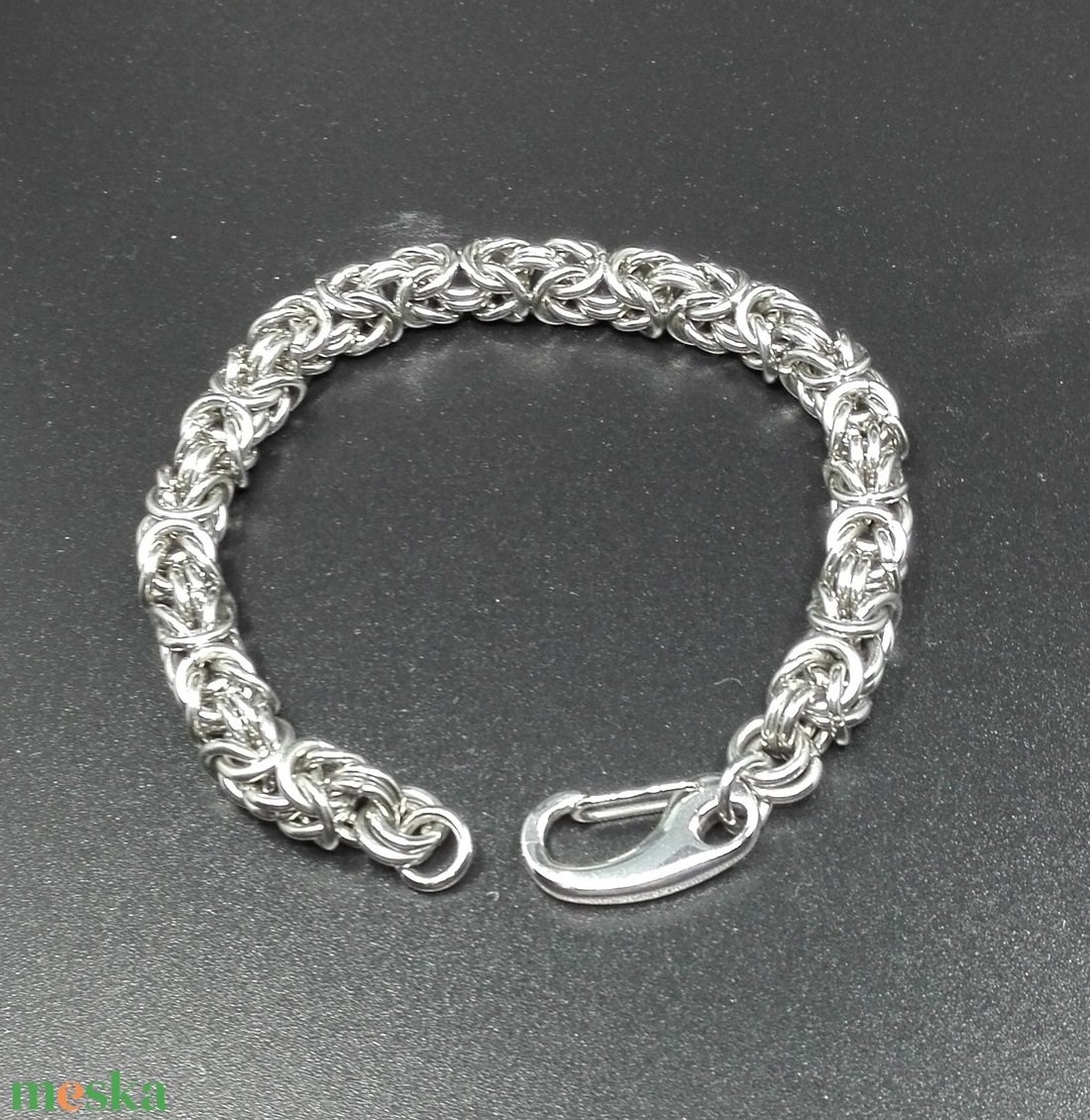 Bizánci lánc nemesacél férfi chainmaille karkötő - ékszer - karkötő - lánc karkötő - Meska.hu Bizánci lánc nemesacél férfi chainmaille karkötő - ékszer - karkötő - lánc karkötő - Meska.hu