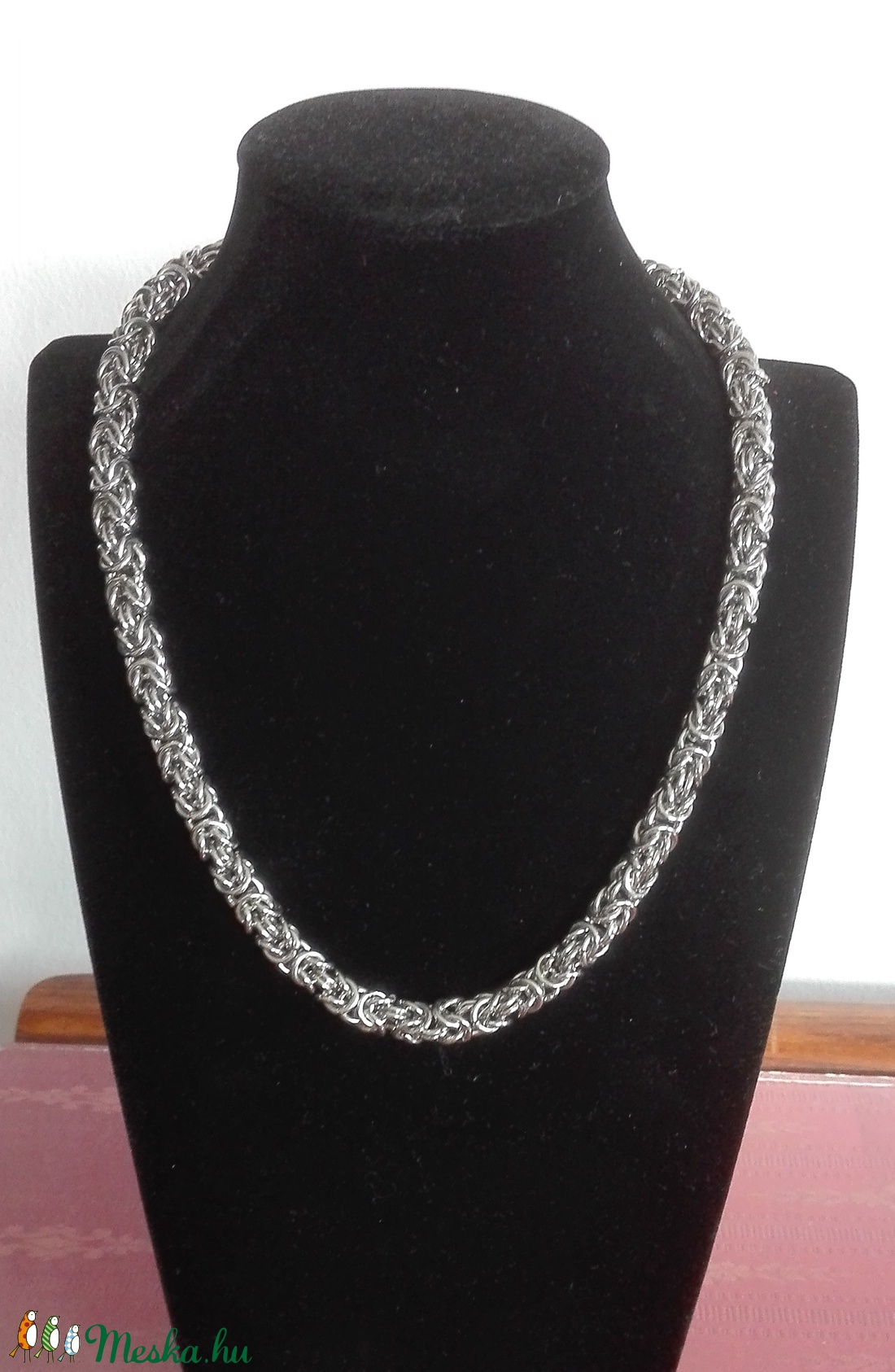 Bizánci mintájú chainmaille lánc - ékszer - nyaklánc - medál nélküli nyaklánc - Meska.hu Bizánci mintájú chainmaille lánc - ékszer - nyaklánc - medál nélküli nyaklánc - Meska.hu