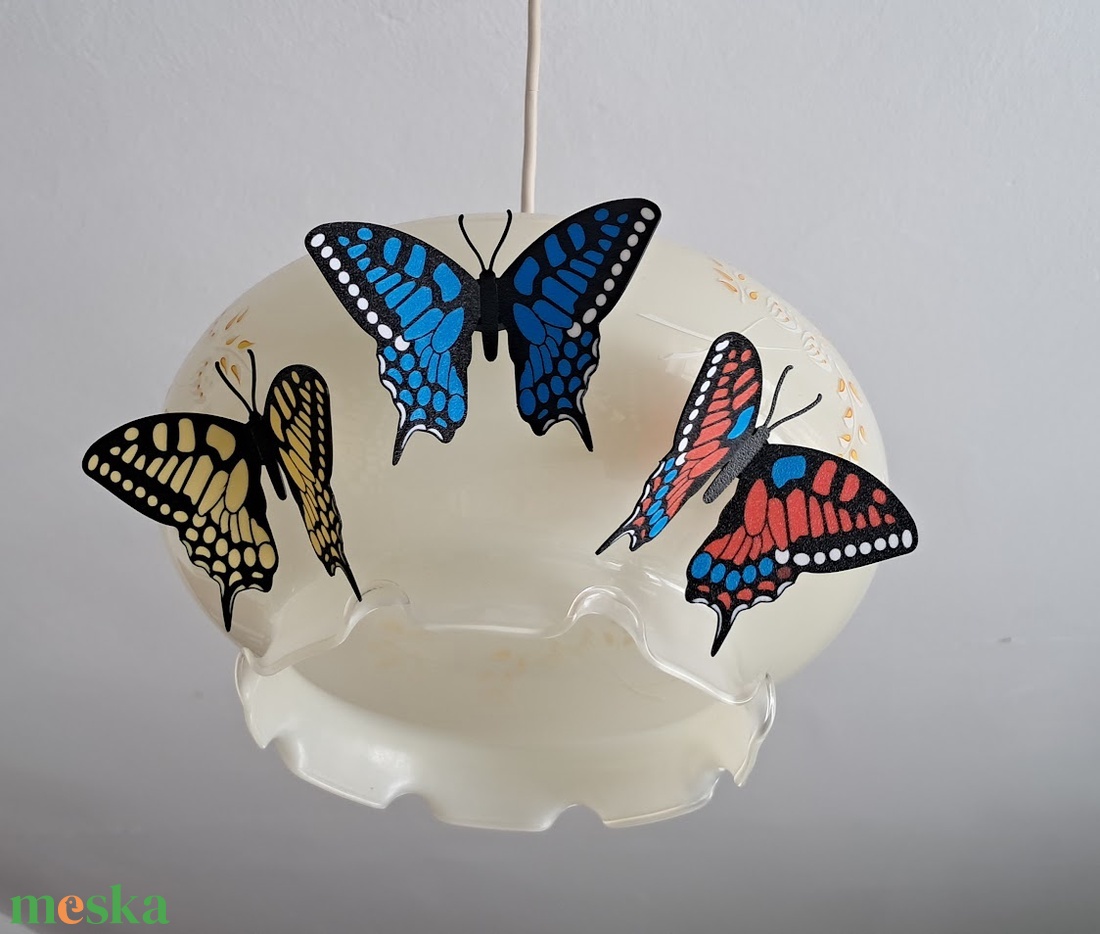 3D nyomtatott mágneses pillangó 3 db . - otthon & életmód - dekoráció - fali és függő dekoráció - falra akasztható dekor - Meska.hu