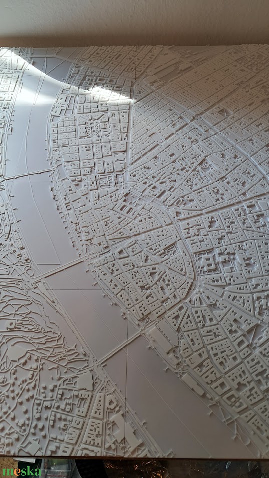 3D Budapest térkép - művészet - makett, modell - Meska.hu