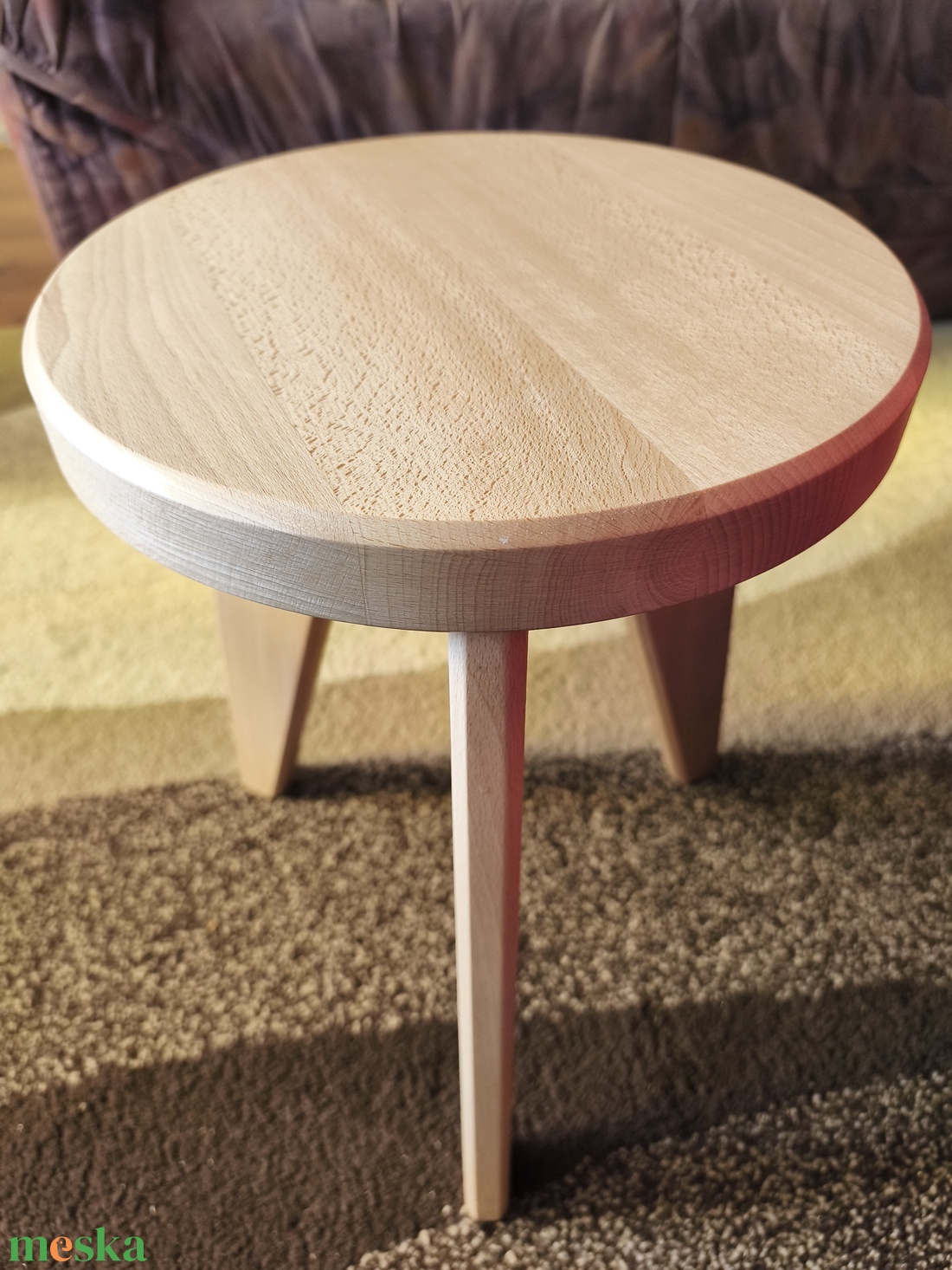 Bükkfa sámli , kisszék kisasztal - otthon & életmód - bútor - szék & fotel - Meska.hu