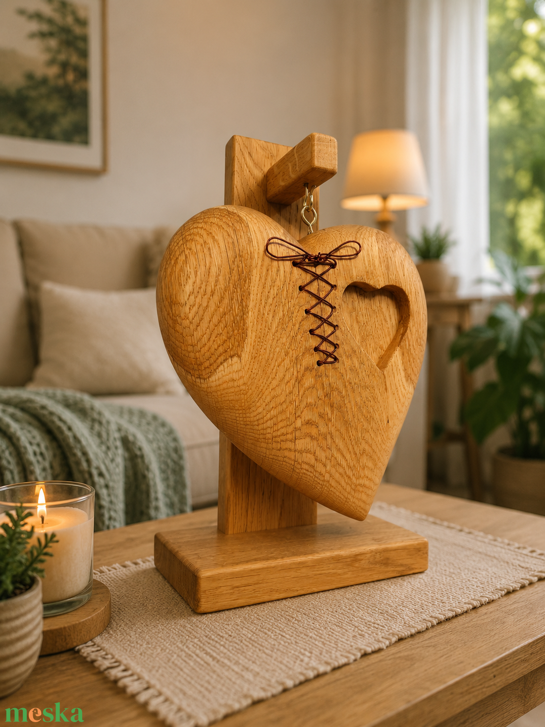 Meghasadt fa szív  - otthon & életmód - dekoráció - asztal és polc dekoráció - bonsai - Meska.hu