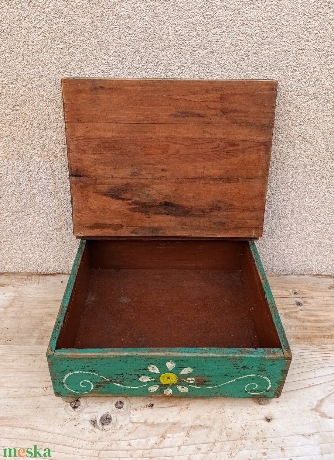 Rusztikus láda, doboz, tároló - otthon & életmód - tárolás & rendszerezés - láda - Meska.hu