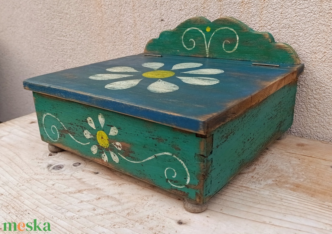 Rusztikus láda, doboz, tároló - otthon & életmód - tárolás & rendszerezés - láda - Meska.hu