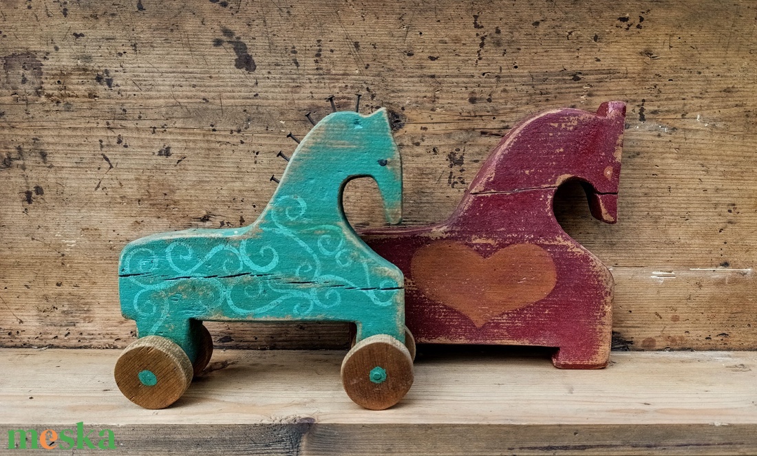 Fából készült festett állatkák - otthon & életmód - dekoráció - dísztárgy - Meska.hu