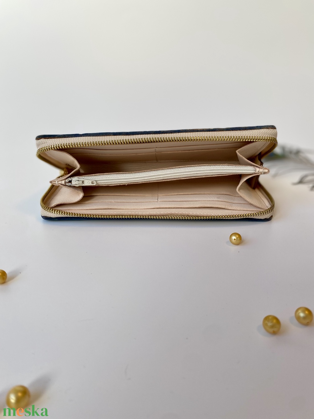 Női bőr pénztárca mandala vésettel - táska & tok - pénztárca & más tok - pénztárca - női pénztárca - Meska.hu