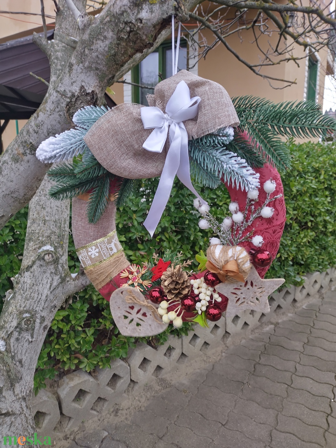 Karácsonyi ajtódísz - karácsony - adventi díszek - adventi ajtódísz - Meska.hu Karácsonyi ajtódísz - karácsony - adventi díszek - adventi ajtódísz - Meska.hu
