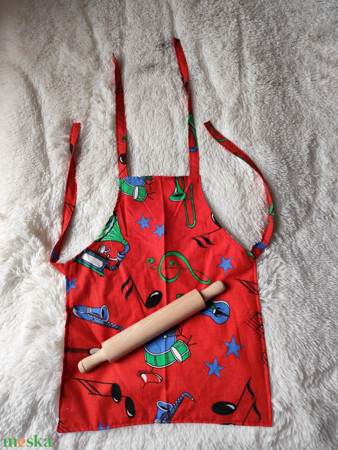 Gyerek kötény  6 éves korig. - diy (csináld magad) - szabásminta, útmutató - varrás minták - Meska.hu