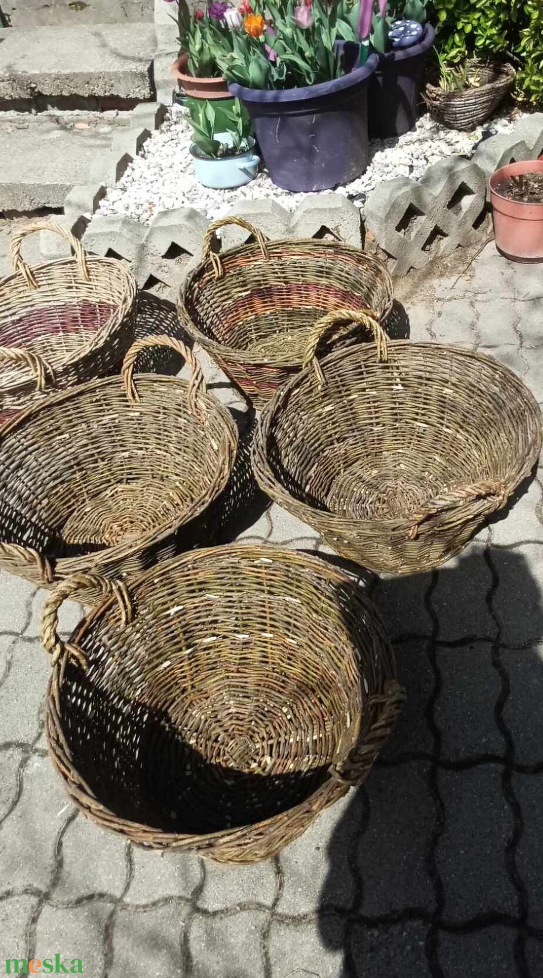 Nagyméretű fonott kosarak - kellékek & szerszámok - fa - tároló - Meska.hu Nagyméretű fonott kosarak - kellékek & szerszámok - fa - tároló - Meska.hu