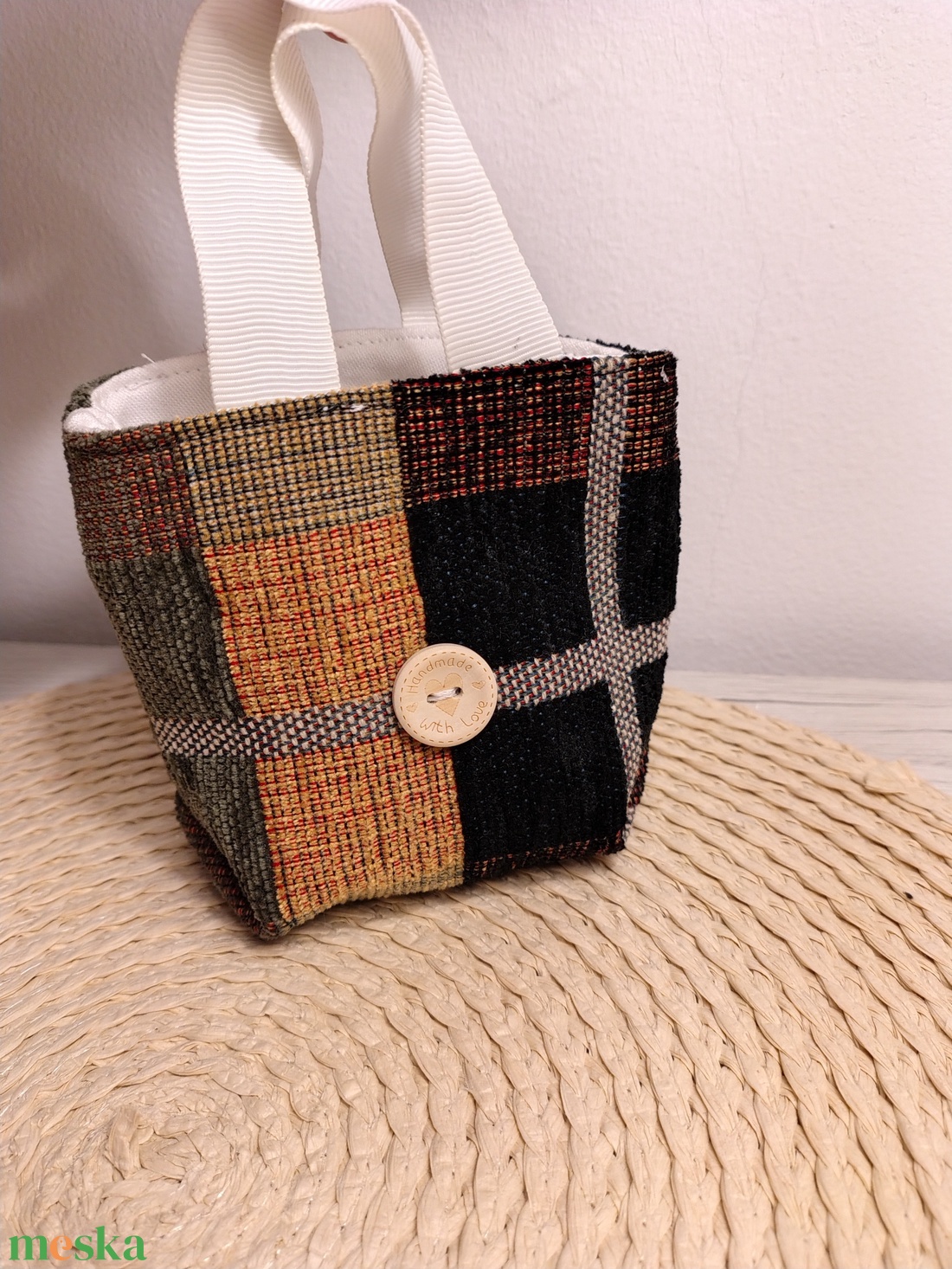 Táska kisebb tárgyak tárolására  - diy (csináld magad) - szabásminta, útmutató - varrás minták - Meska.hu