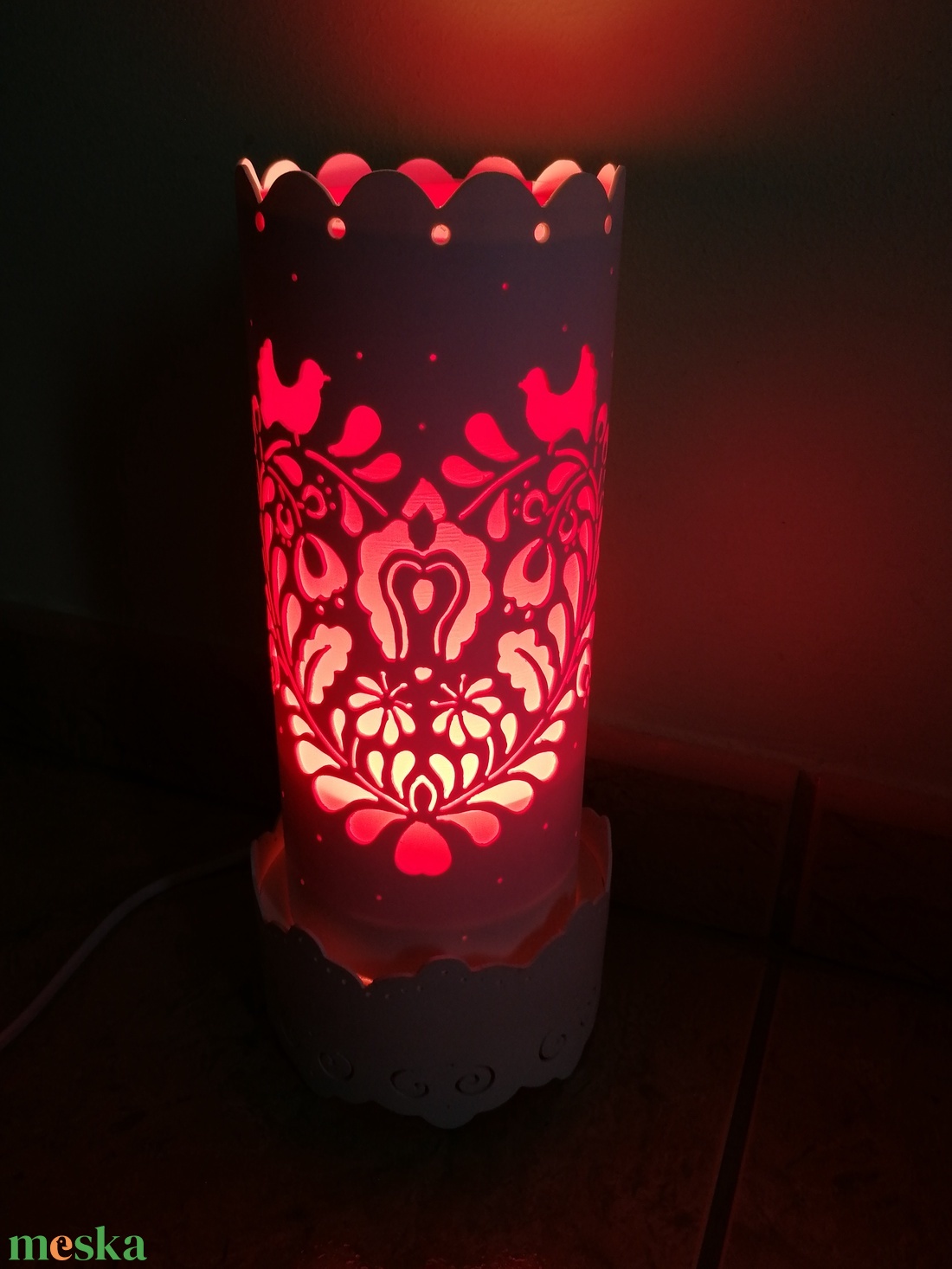 Magyar népi motívumos lámpa - otthon & életmód - lámpa - hangulatlámpa - Meska.hu