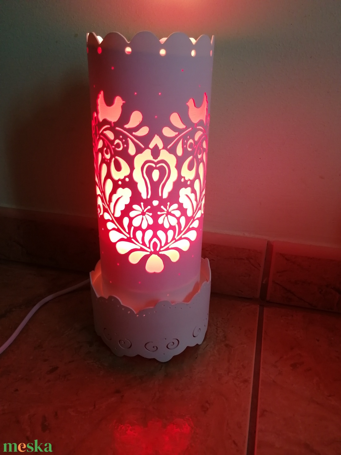 Magyar népi motívumos lámpa - otthon & életmód - lámpa - hangulatlámpa - Meska.hu