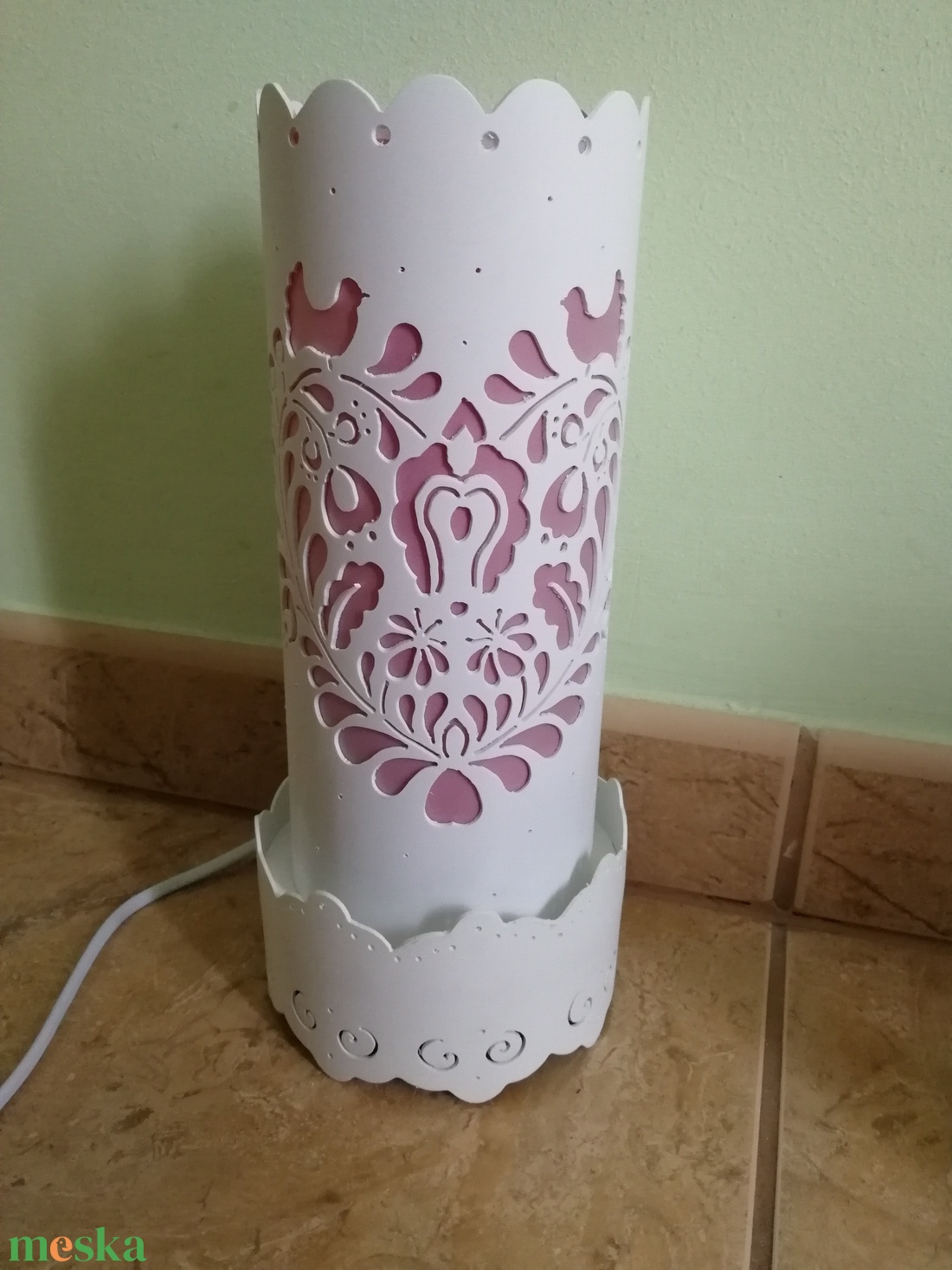 Magyar népi motívumos lámpa - otthon & életmód - lámpa - hangulatlámpa - Meska.hu