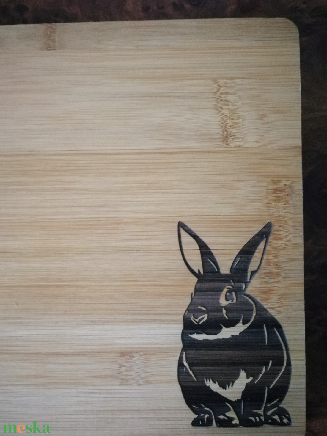 Nyuszis konyhai szett - otthon & életmód - konyhafelszerelés, tálalás - sütés, főzés - vágódeszka - Meska.hu