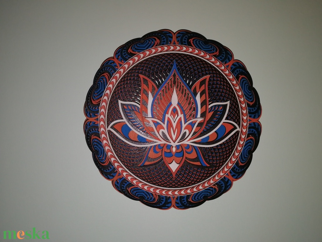 Lótusz-mandala - otthon & életmód - dekoráció - spiritualitás - mandala - Meska.hu