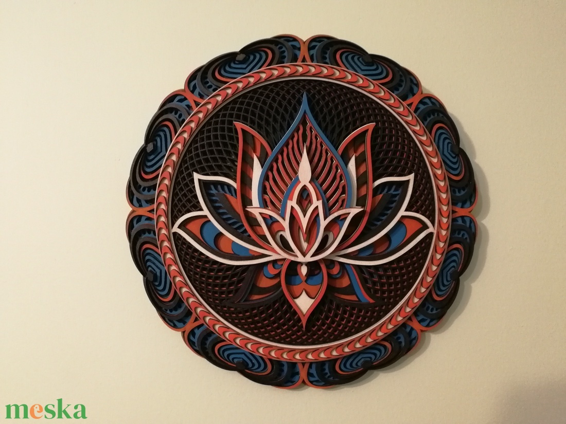 Lótusz-mandala - otthon & életmód - dekoráció - spiritualitás - mandala - Meska.hu