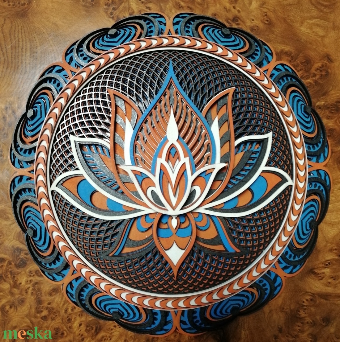 Lótusz-mandala - otthon & életmód - dekoráció - spiritualitás - mandala - Meska.hu