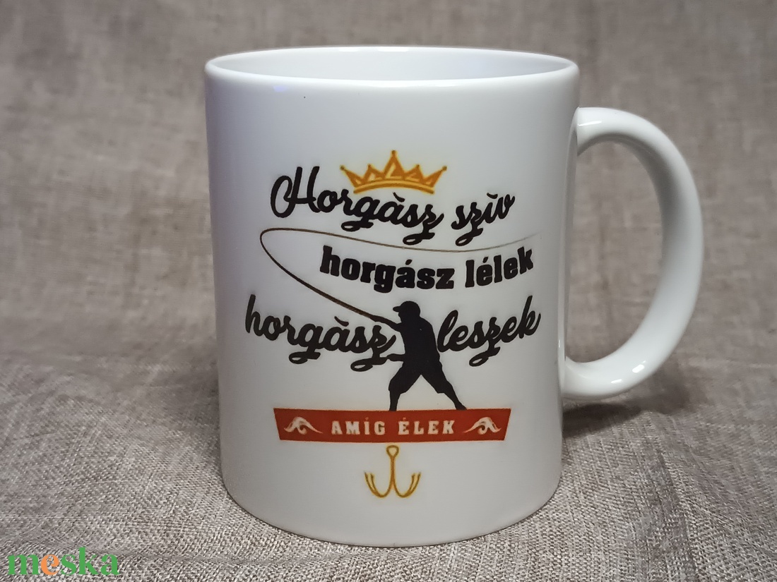 Horgász bögre  - otthon & életmód - konyhafelszerelés, tálalás - tálalás - bögre & csésze - Meska.hu
