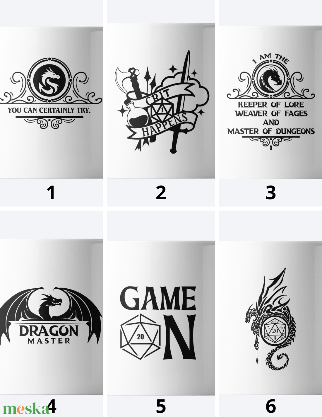 Dungeons and Dragons Bögre - otthon & életmód - konyhafelszerelés, tálalás - tálalás - bögre & csésze - Meska.hu