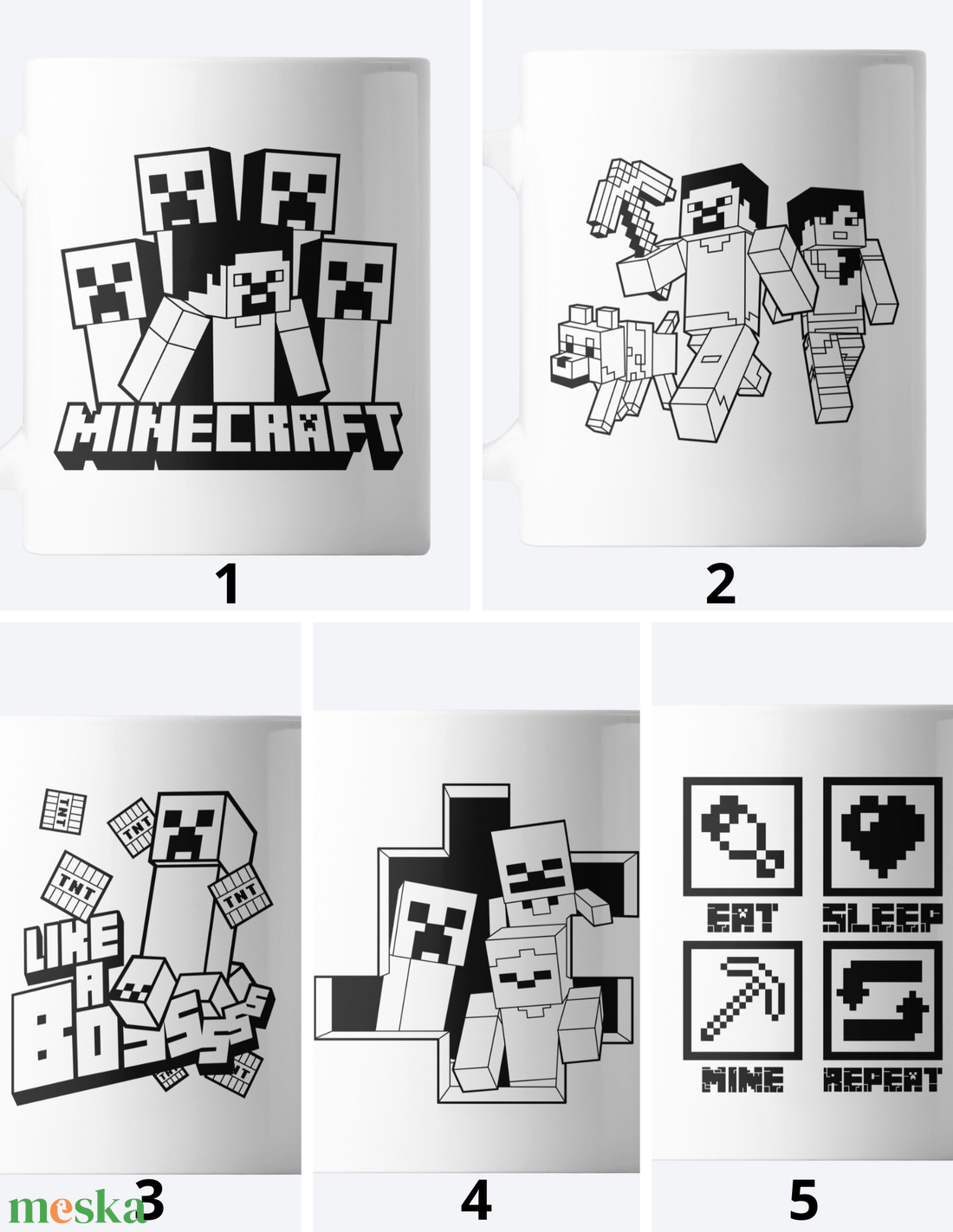 Minecraft Bögre - otthon & életmód - konyhafelszerelés, tálalás - tálalás - bögre & csésze - Meska.hu