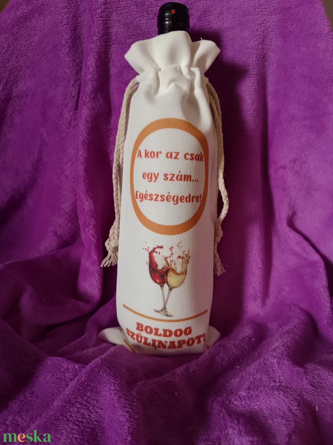 Szülinapi bortartó  - otthon & életmód - konyhafelszerelés, tálalás - tálalás - bortartó - Meska.hu