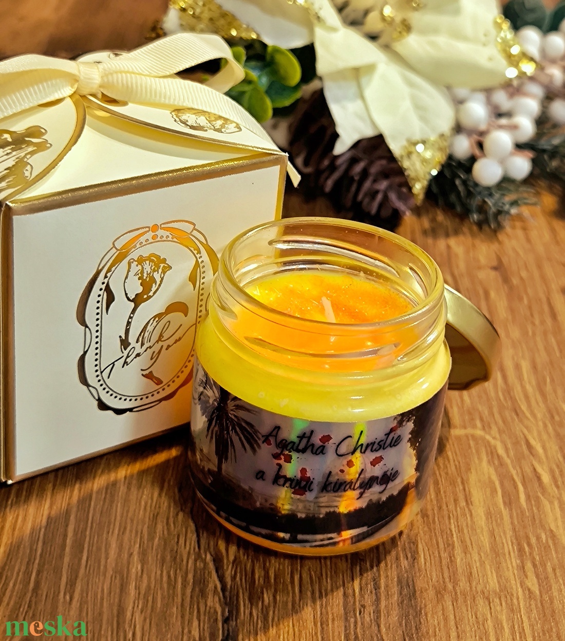 Agatha Christie illatgyertya - otthon & életmód - gyertya, illat, aroma - gyertya - Meska.hu