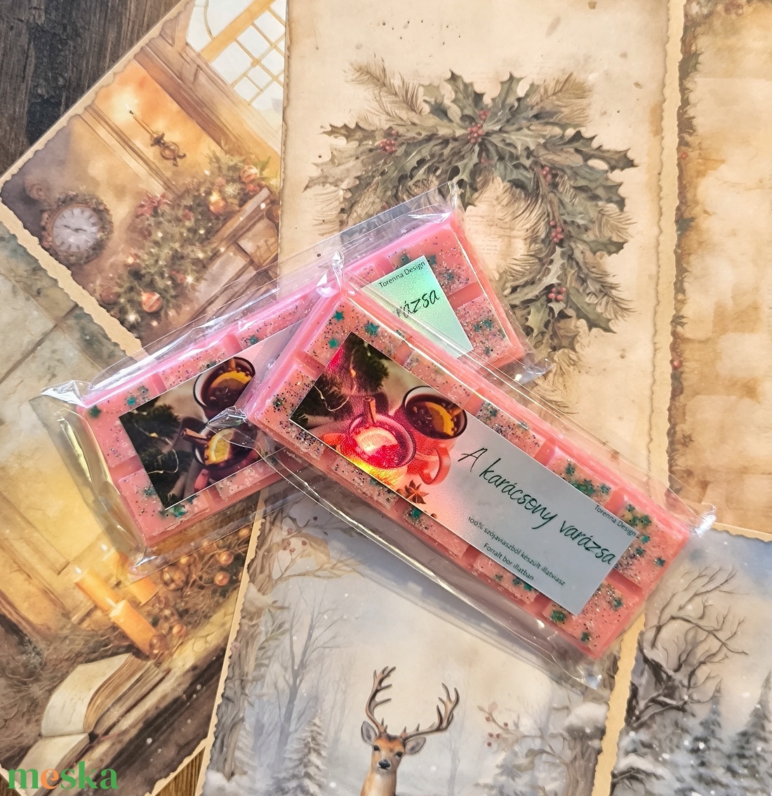 A karácsony varázsa illatviasz - otthon & életmód - gyertya, illat, aroma - illatviasz - Meska.hu