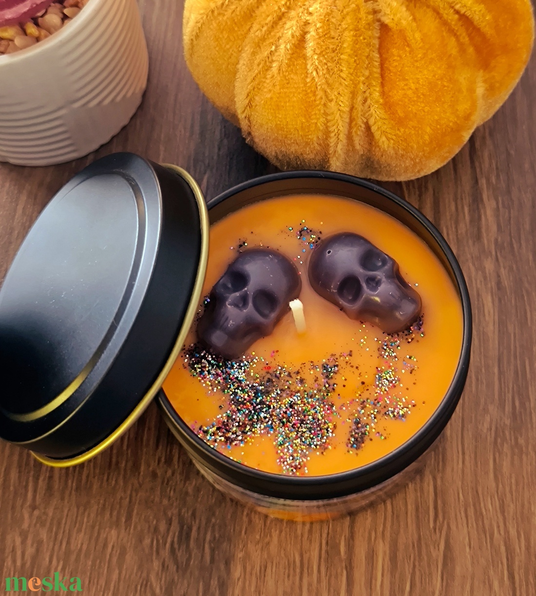 Sütőtökös illatgyertya - otthon & életmód - gyertya, illat, aroma - gyertya - Meska.hu