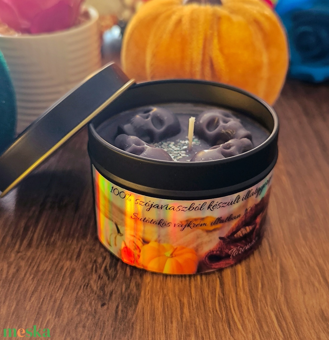 Sütőtökös vajkrém illatgyertya - otthon & életmód - gyertya, illat, aroma - gyertya - Meska.hu