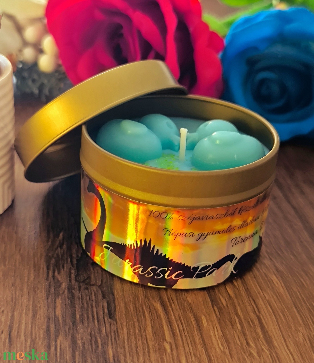 Jurassic Park illatgyertya - otthon & életmód - gyertya, illat, aroma - gyertya - Meska.hu