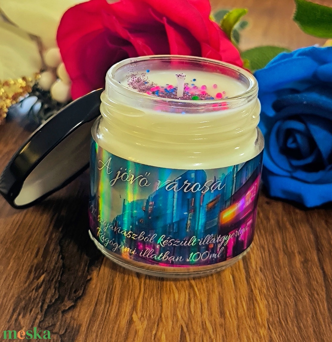 A jövő városa illatgyertya - otthon & életmód - gyertya, illat, aroma - gyertya - Meska.hu