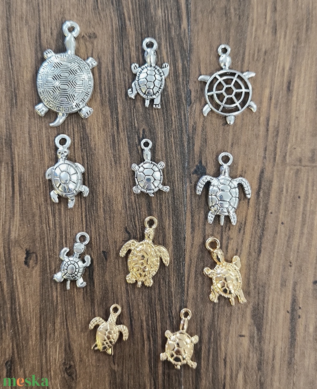 Medál - teknős - kellékek & szerszámok - ékszerkellék - medál csomag - Meska.hu