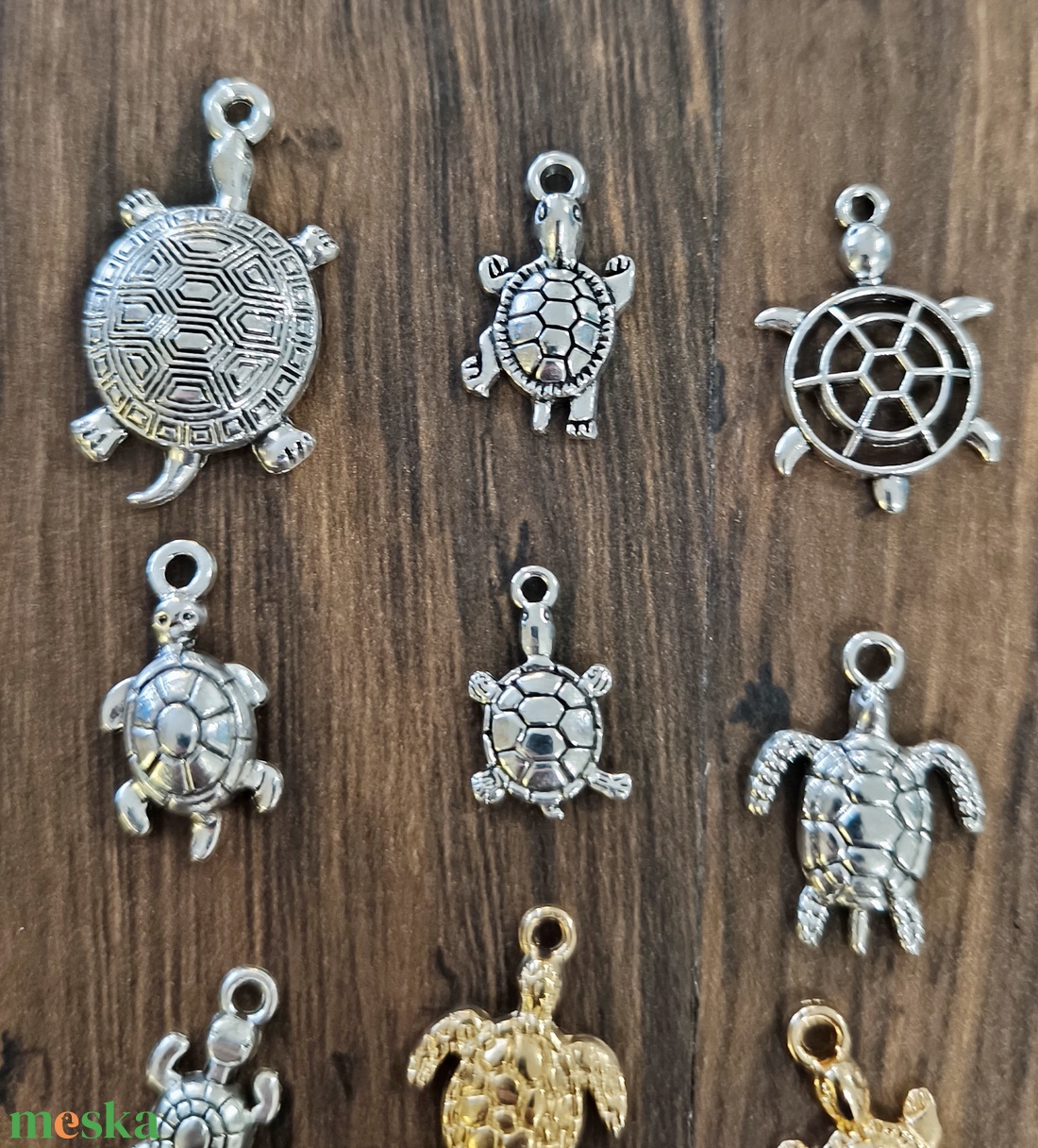 Medál - teknős - kellékek & szerszámok - ékszerkellék - medál csomag - Meska.hu