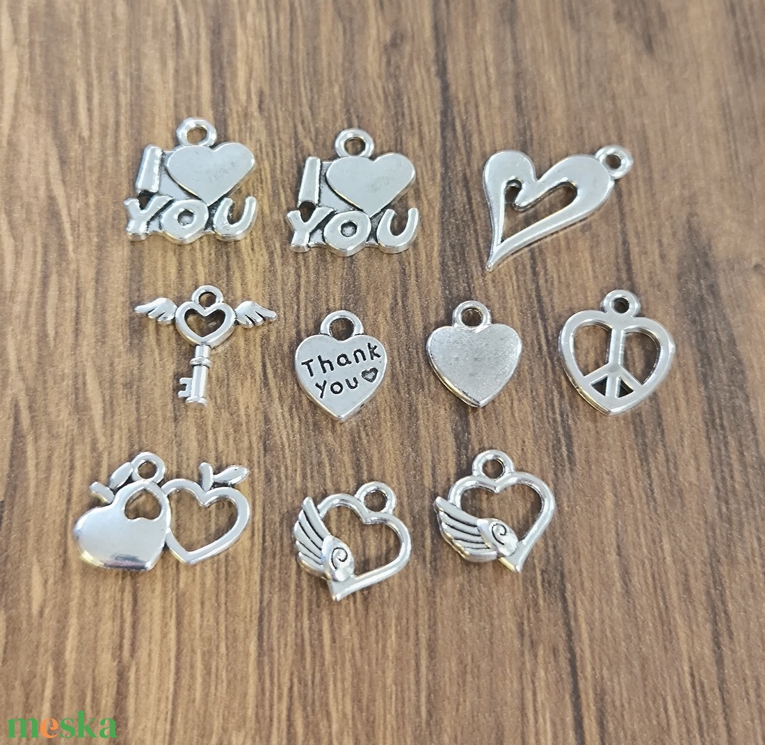 Medál - szív - kellékek & szerszámok - ékszerkellék - medál csomag - Meska.hu