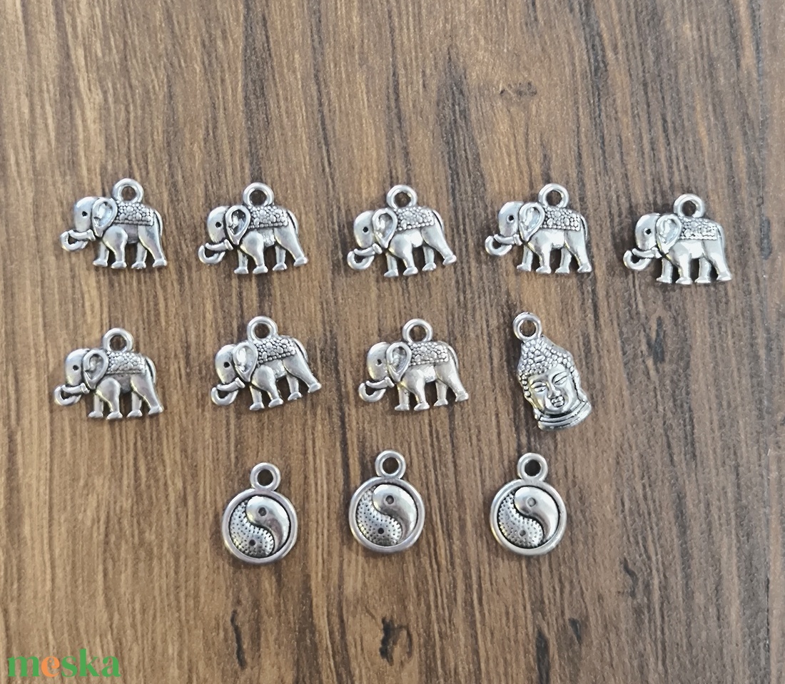 Medál - elefánt, buddha, jing-jang - kellékek & szerszámok - ékszerkellék - medál csomag - Meska.hu