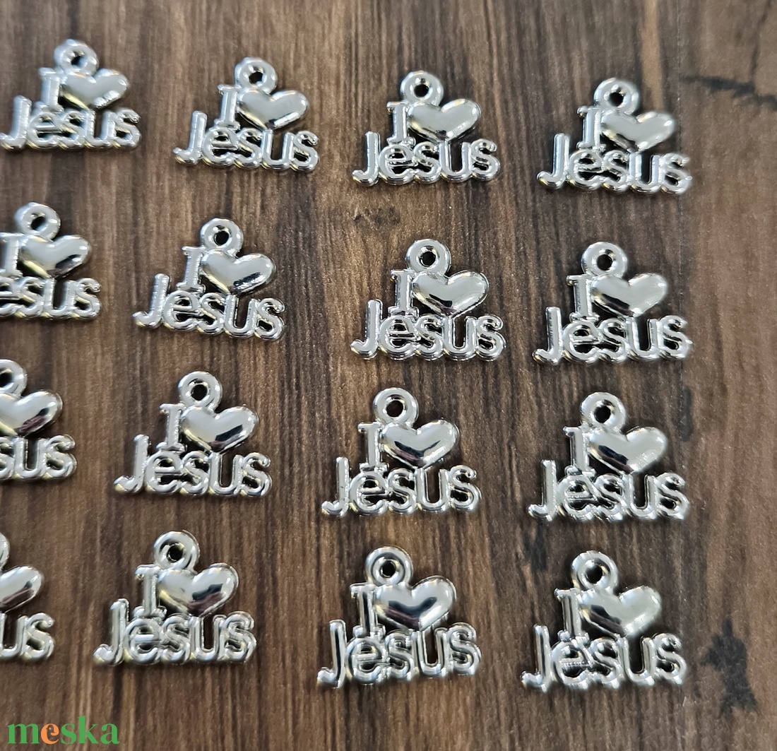 Medál - I love Jesus - kellékek & szerszámok - ékszerkellék - medál csomag - Meska.hu