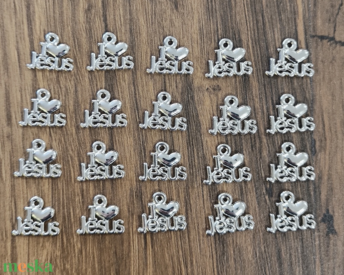 Medál - I love Jesus - kellékek & szerszámok - ékszerkellék - medál csomag - Meska.hu