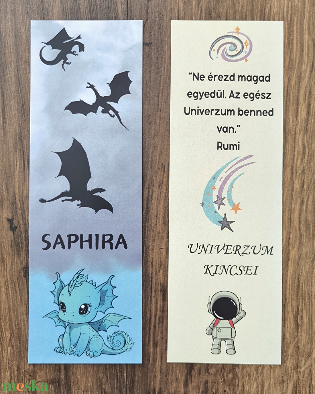 Könyvjelző - Saphira - könyv & zene - könyvjelző - Meska.hu