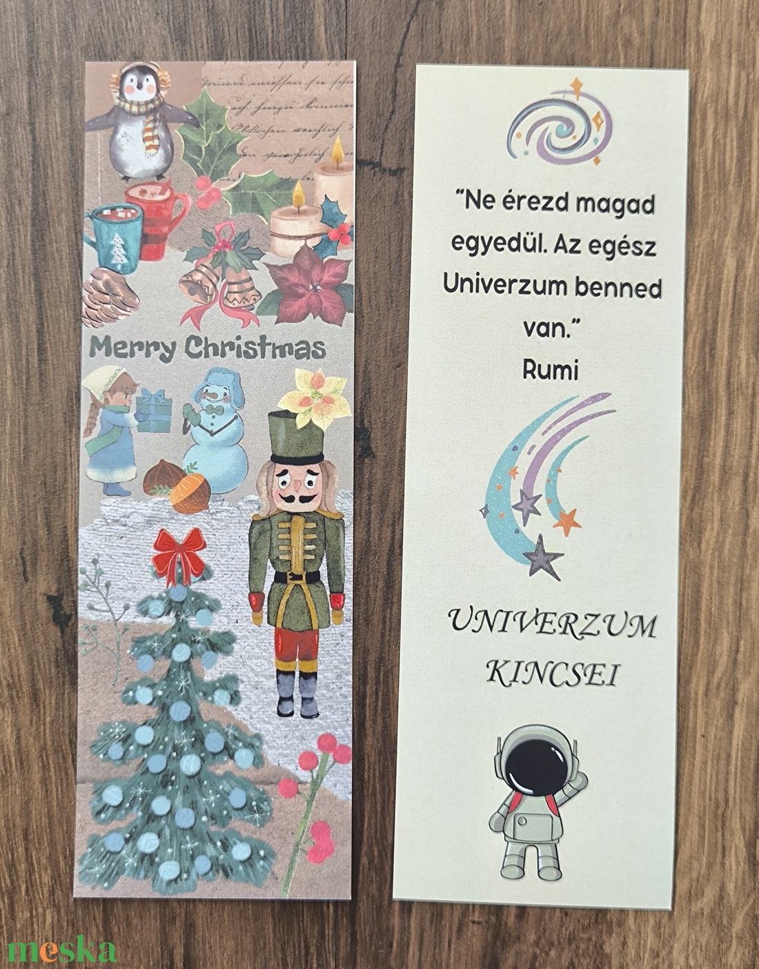 Könyvjelző - Merry Christmas  - könyv & zene - könyvjelző - Meska.hu