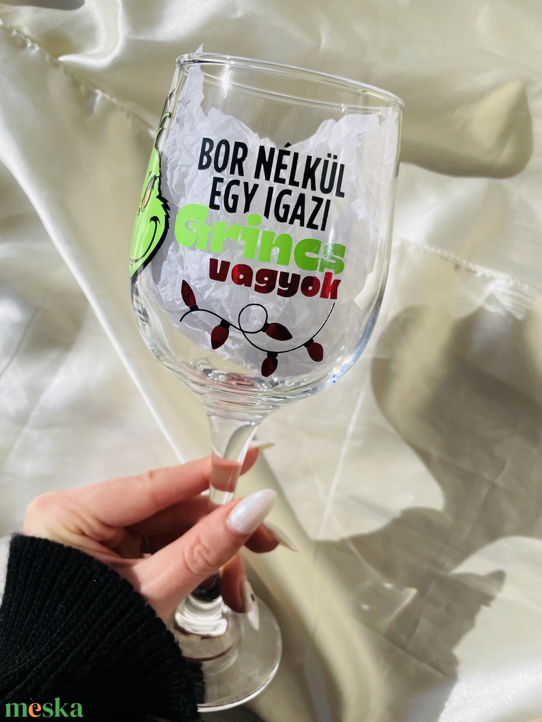 Egyedi karácsonyi vicces Grincses boros pohár - otthon & életmód - konyhafelszerelés, tálalás - tálalás - boros poharak, szettek - Meska.hu Egyedi karácsonyi vicces Grincses boros pohár - otthon & életmód - konyhafelszerelés, tálalás - tálalás - boros poharak, szettek - Meska.hu