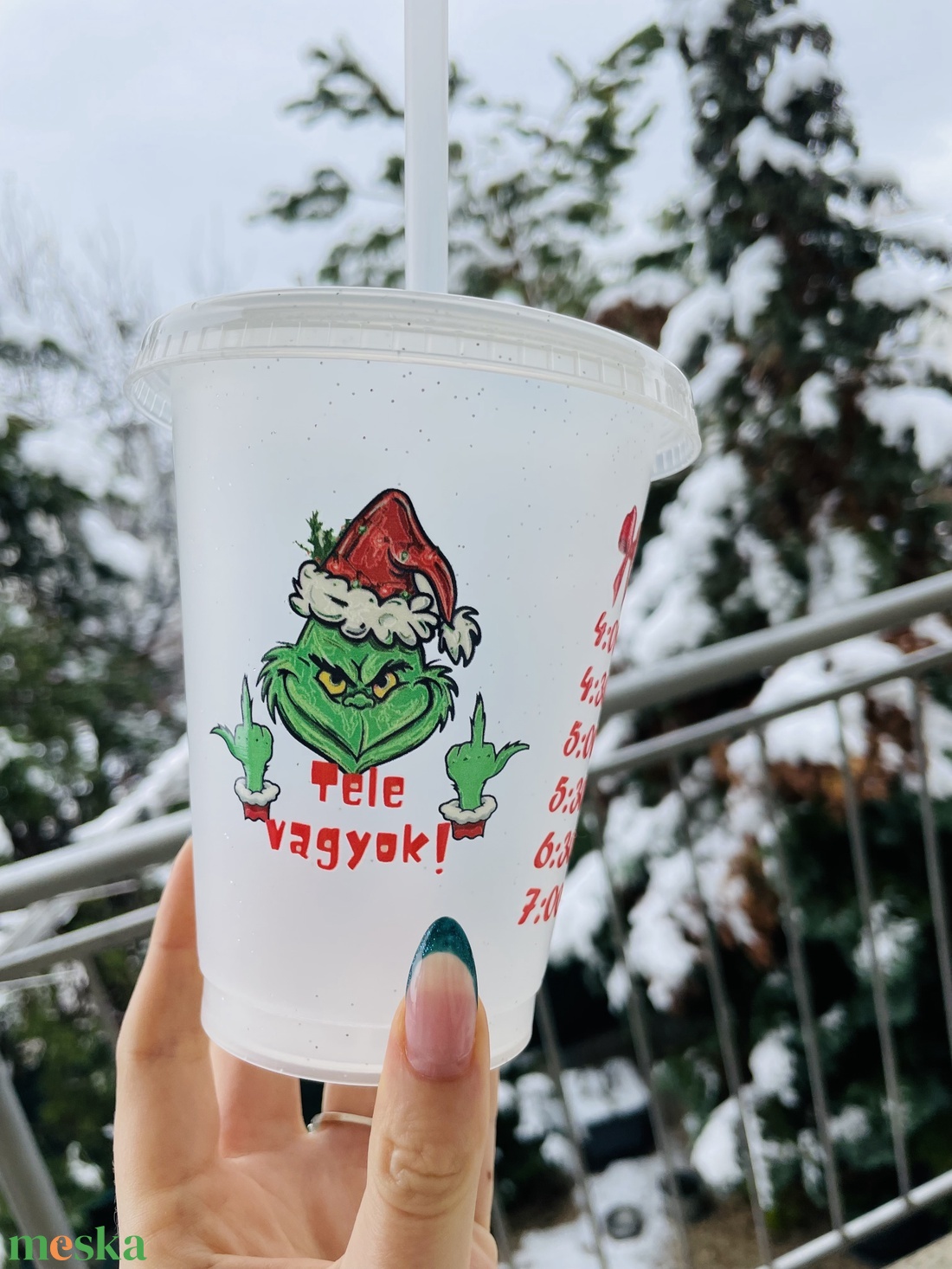 Grincs napirendje műanyag fedős pohár szívószállal - otthon & életmód - konyhafelszerelés, tálalás - tálalás - pohár - Meska.hu Grincs napirendje műanyag fedős pohár szívószállal - otthon & életmód - konyhafelszerelés, tálalás - tálalás - pohár - Meska.hu