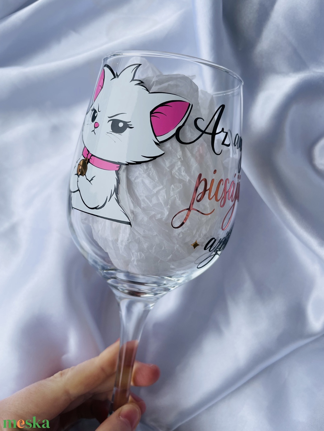Egyedi tervezésű mesehősös boros pohár vicces felirattal - otthon & életmód - konyhafelszerelés, tálalás - tálalás - boros poharak, szettek - Meska.hu