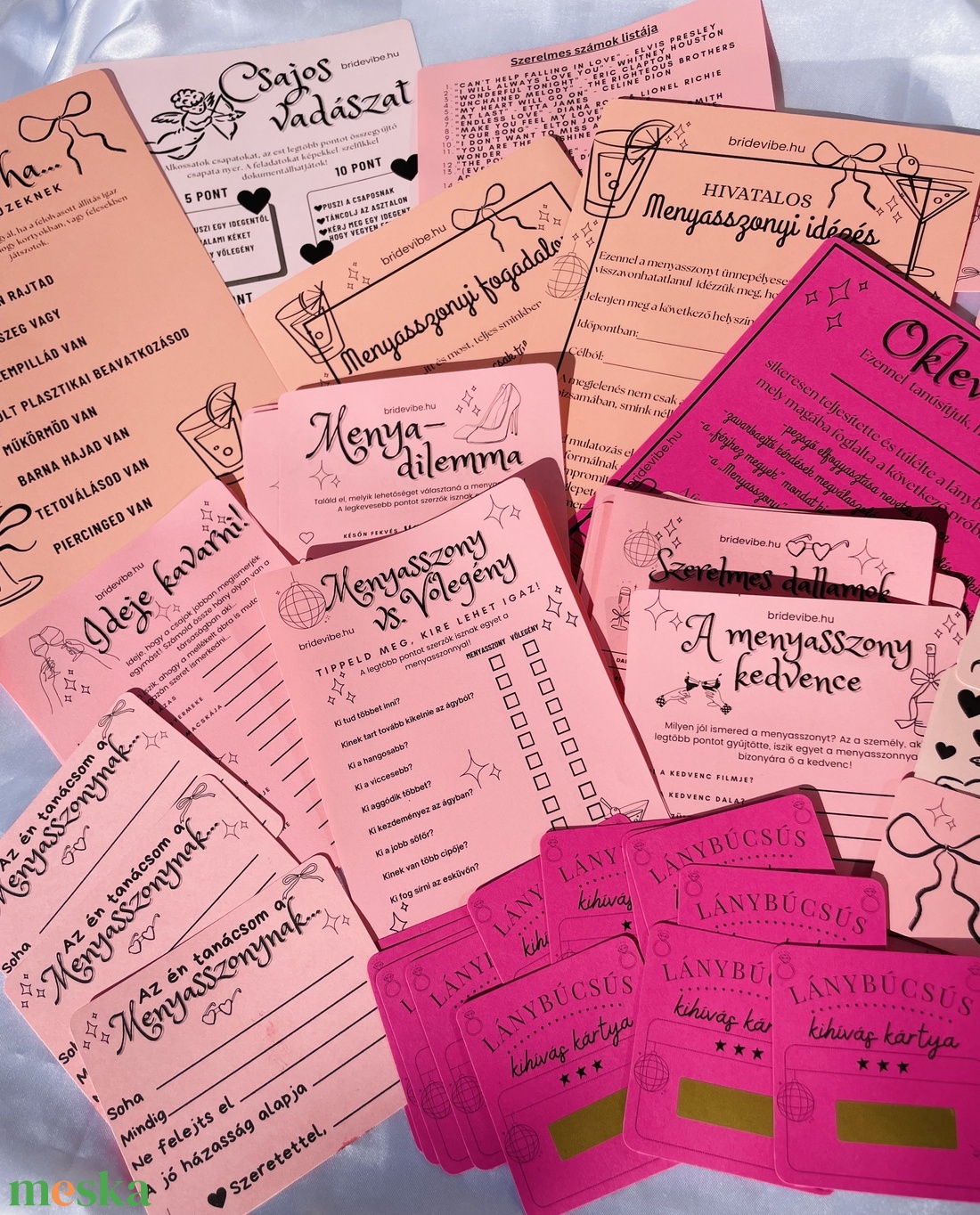 Lánybúcsús játék csomag ajándéktáskában vagy digitálisan - esküvő - lánybúcsú - Meska.hu