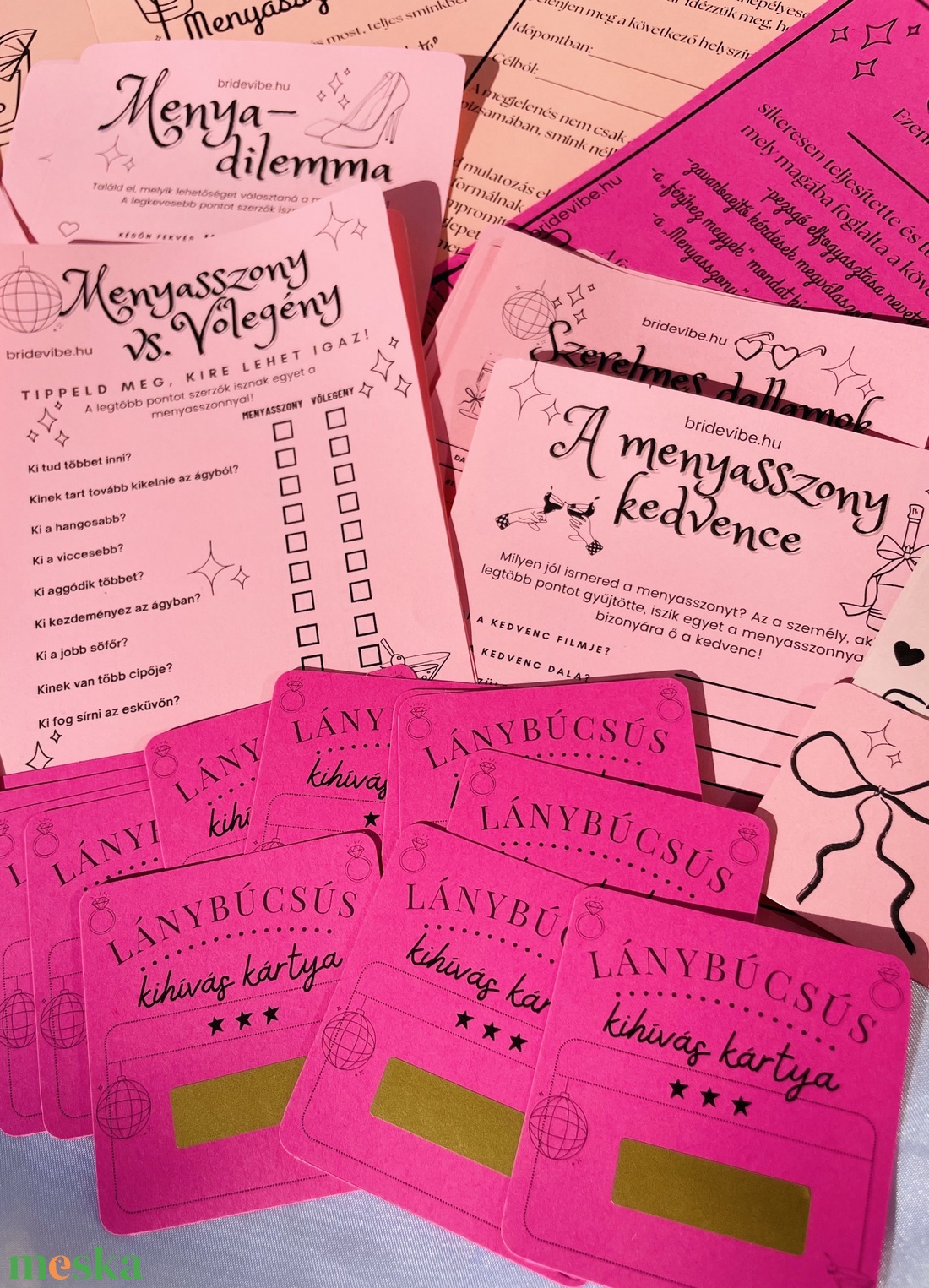 Menyasszony pakk - Esküvő tervező + Lánybúcsús játék csomg digitális fájlok - esküvő - lánybúcsú - Meska.hu