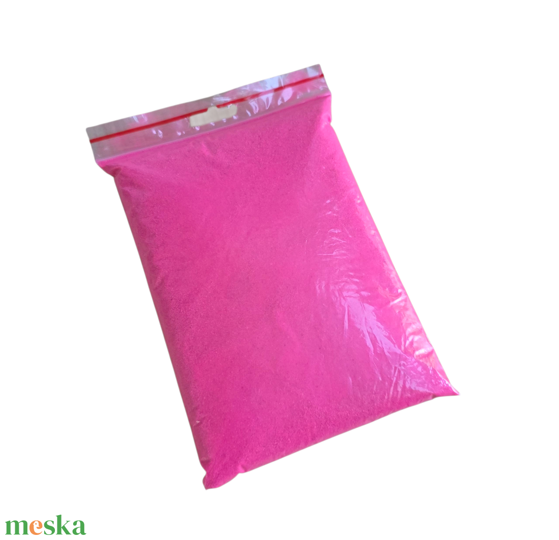 Neon rózsaszín dekorhomok 1kg - esküvő - emlék & ajándék - nászajándék - ceremónia szett - Meska.hu